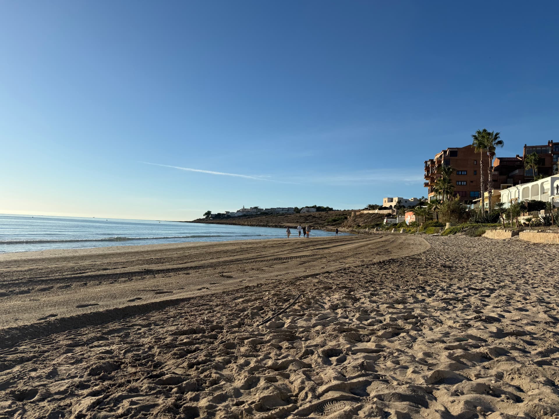 Morning on the sand at Playa de San Juan in Alicante